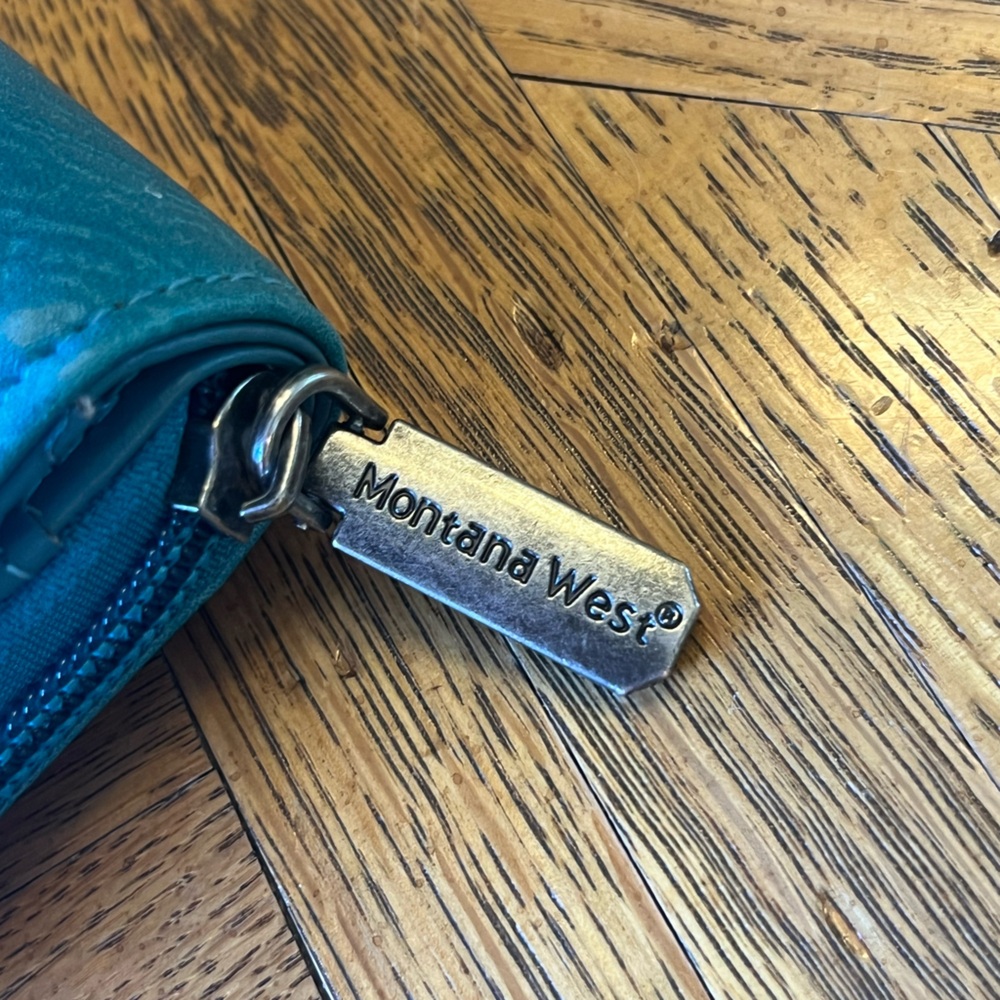 Montana West Large Turquoise Wallet - Picture 3 of 6